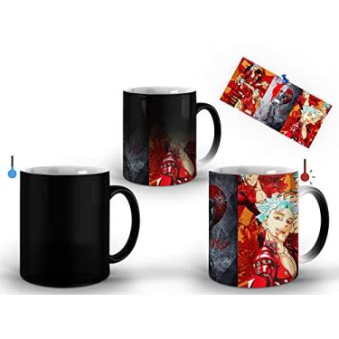 Imagem de Caneca LEAR Mágica Nanatsu no Taizai Ban 325 ml Plástico Temática Reutilizável