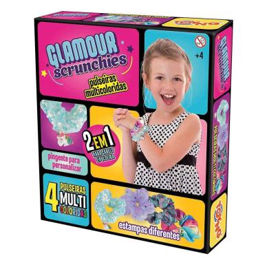 Imagem de Kit Infantil - Glamour Scrunchies - Pompom e Pulseira - Toyng