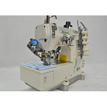 Imagem de Máquina de costura Galoneira Industrial 3 Agulhas, 5 Fios, 6000rpm Bracob BC 588 AT C/Direct Drive Bivolt