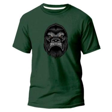Imagem de Camiseta Algodão Premium Estampa Digital Gorila Sério Bravo - El Exque