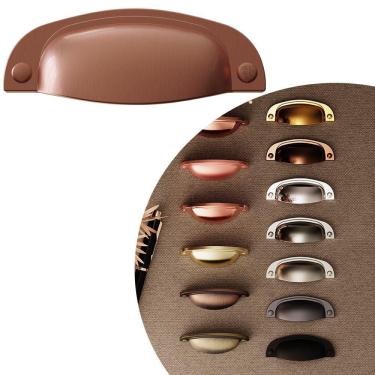 Imagem de Puxador Concha Vivaro 115 - Rose Escovado - 64MM