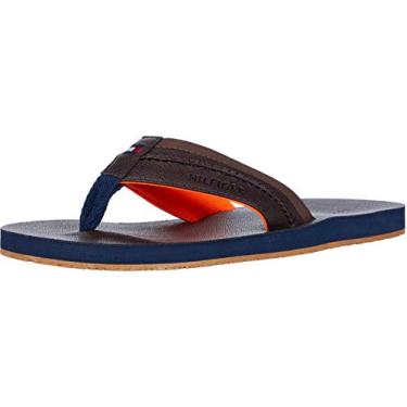 Imagem de Tommy Hilfiger Chinelo Dembo masculino, Marrom escuro, 42