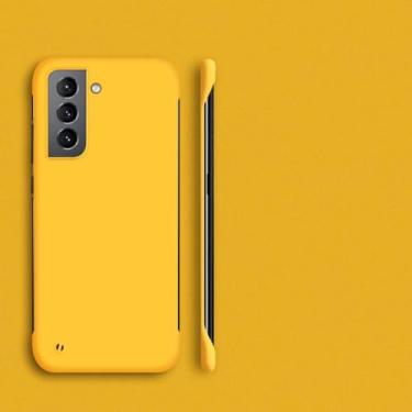 Imagem de Thin Slim Hard PC Frameless Case For Samsung Galaxy S23 S20 S21 FE S22 Ultra S10 Plus NOTE 20 Ultra 9 10 Plus Matte Cover,yellow,For Note 9