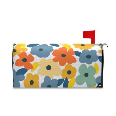 Imagem de senya Capas de caixa de correio de primavera, flores de primavera, flores silvestres, capas de caixa de correio de tecido Oxford com tira magnética para decoração de jardim e quintal