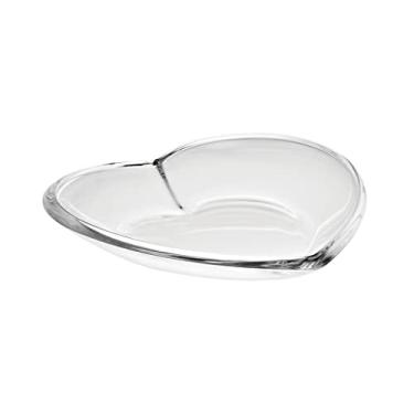Imagem de Bandeja de vidro - tigela rasa - em forma de coração - - para frutas - bolo - chocolates - pequeno quatro - 25 cm L - feito na Europa - por Barski