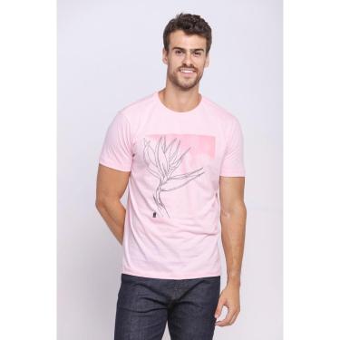 Imagem de Camiseta Masculina Malha Collection Estampa Árvore Polo Wear Rosa Claro-Masculino