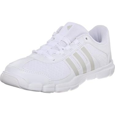 Imagem de adidas Tênis feminino Triple Cheer Cross-Trainer, Branco, 13.5 Little Kid