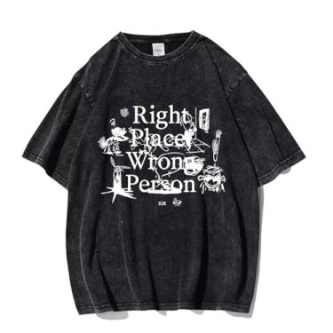 Imagem de Camiseta K-pop Rm lançada com álbum, camiseta vintage estampada lavada com desenho urbano lavado camisetas vintage unissex para fãs, 1, G