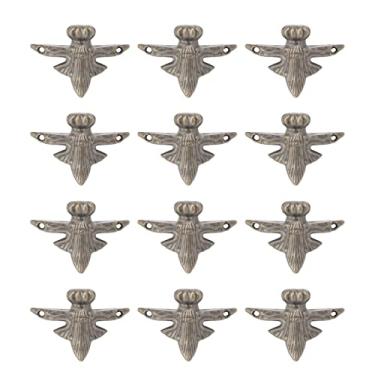 Imagem de 20 Conjuntos de Protetor de Canto de Metal retrô de Tamanho Pequeno, Perna de Caixa de Madeira de Liga de Zinco Antiga, Perna de Baús de Joias Decorativas, Perna de Pés de Caixa