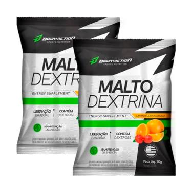 Imagem de Kit 2x Maltodextrina 1kg Laranja com acerola - BODYACTION