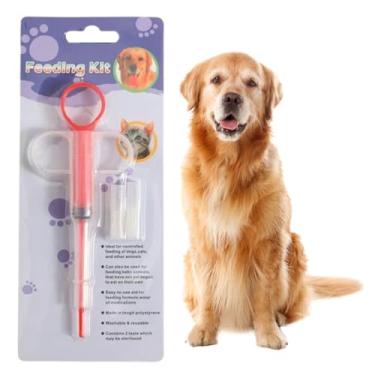 Imagem de Seringa Aplicadora de Remédios Comprimidos para Cachorro Gato Pet Alimentador Reutilizável