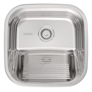 Imagem de Tanque De Encaixe Para Embutir Hera 25l Em Aço Inox Polido 40x40 - Tramontina 94403407