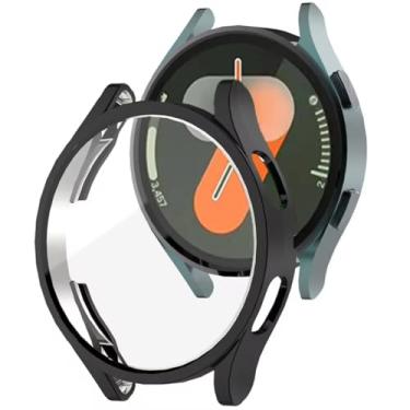 Imagem de Capa Case Bumper Preto Com Película 9d P/Galaxy Watch 7 44mm