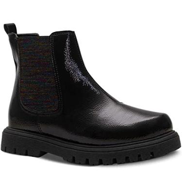 Imagem de Bota Chelsea Infantil Menina Nº28ao36 Coturno Confort 09.08j (Preto, BR, Criança de 4 a 8 anos, Numérico, 31)