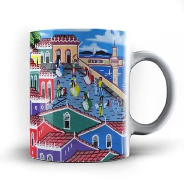 Imagem de Caneca xicara porcelana Brasil Bahia Salvador 24 (Preta)