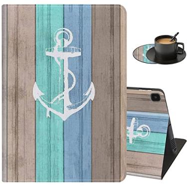 Imagem de Capa para Samsung Galaxy Tab A7 Lite de 8,7 polegadas, com suporte de vários ângulos com função despertar/hibernar para Samsung Galaxy A7 Lite 2021 [SM-T220/T225/T227] - tema náutico náutico náutico