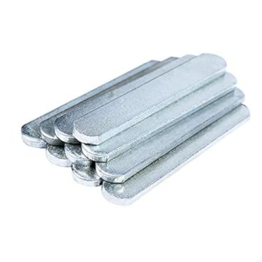 Imagem de 8 peças de placas de aço para tornozeleira e colete de peso, placa de aço para treinamento de força, cabeça redonda ajustável, à prova de ferrugem