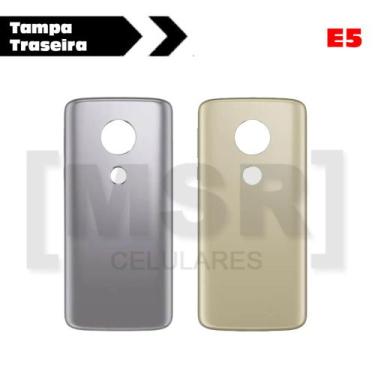 Imagem de Tampa traseira celular MOTOROLA modelo E5, CINZA
