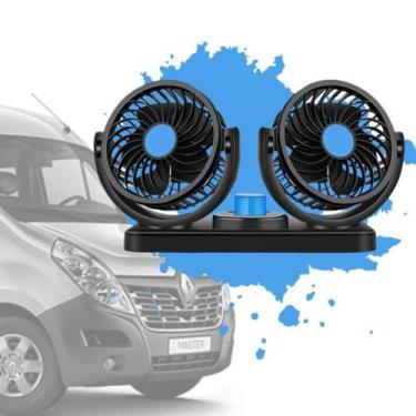 Imagem de Ventilador Automotivo Duplo Com Ajuste P/ Carro Caminhão 12v - Lelong
