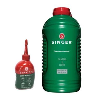 Imagem de Óleo Singer 1 Litro Mais Frasco 100ml Para Maquina Reta e Overlock