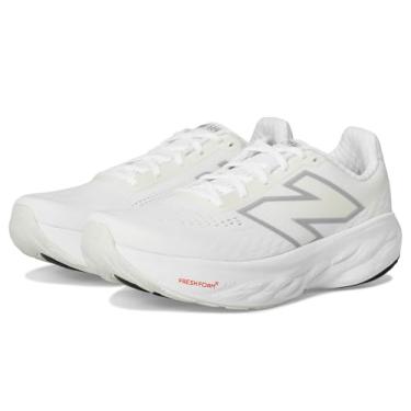 Imagem de New Balance Fresh Foam X 1080 V14 Tênis de corrida masculino, Branco/Prata Metálico/Sal Marinho, 10