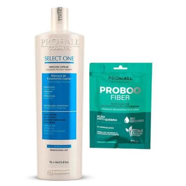 Imagem de Select One Prohall 1 Litro + Máscara Proboo Fiber 50g - Prohall Cosmet
