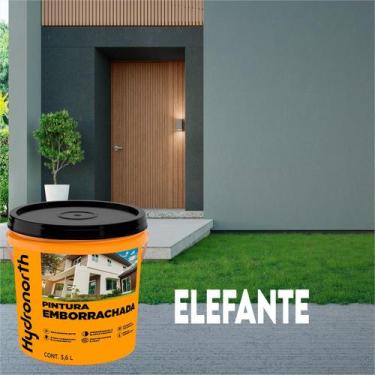 Imagem de Pintura Emborrachada Elástica 3,6l Impermeabiliza Paredes - hydronorth