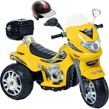 Imagem de Moto Eletrica Biemme Sprint Turbo 12V com Capacete Amarela