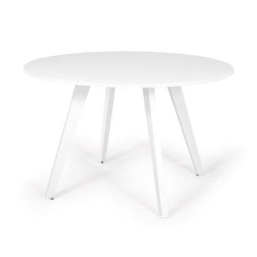 Imagem de Mesa de Jantar Redonda Amanda 120cm - Branco - MADE MOVEIS CEDRENSE LT