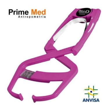 Imagem de Adipômetro Clinico Prime Neo Rosa Com Software 8.0 E Web - Prime Med
