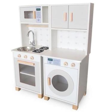 Imagem de Kit Mini Cozinha Infantil e Máquina de Lavar - Eita Casa Perfeita, Cin