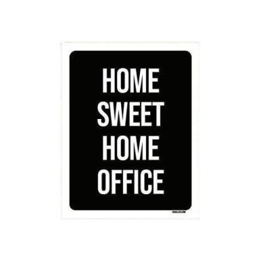Imagem de Kit 3 Placas Decorativa - Home Sweet Home Office - Sinalizo.Com