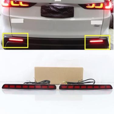 Imagem de KITOCARTOP Luzes traseiras de LED adequadas para Honda CRV HR-V 2023 2024 refletores de para-choque traseiro de LED com sequencial sequencial sequencial, conjunto de luzes de freio/direção/neblina