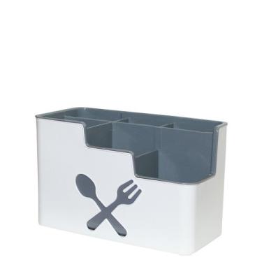 Imagem de Escorredor De Talher Organizador Retangular 6 Divisorias Removível Del