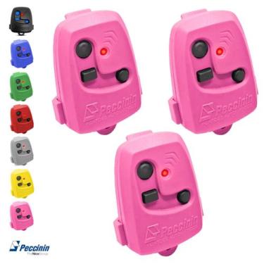 Imagem de Kit 3 Controle Remoto De Portão Eletrônico Peccinin Original, Rosa