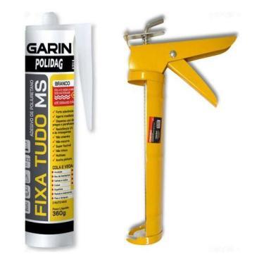 Imagem de Kit Cola Fixa Tudo Alto Poder Até Debaixo D'água + Pistola - GARIN