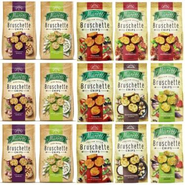 Imagem de Kit 15 Torradas Bruschette Sortidas Maretti 85g
