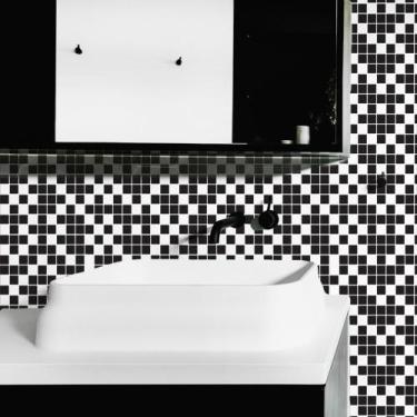 Imagem de Papel de Parede Pastilhas Vinil Lavável Cozinha Banheiro Sala Lavabo  