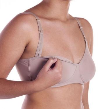 Imagem de Sutiã amamentação sem bojo sem aro flexível Morisco, 50, Chocolate