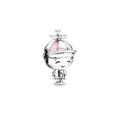 Imagem de Berloque Pingente Filho Filha Menino Menina Familia Mãe Avó Neto Prata