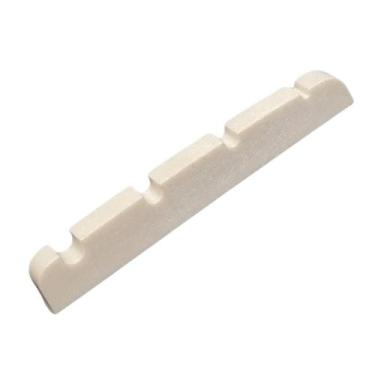 Imagem de Nut Baixo 4 Cordas 38.2mm x 3.4mm Estreito Flat ABS Bege - Dolphin