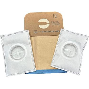 Imagem de Sacos de substituição estilo C para aspirador de pó Electrolux tipo C – Variação (100 sacos, sem filtros)