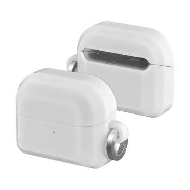 Imagem de araree Brio Capa de silicone premium macia e flexível à prova de choque para Samsung Galaxy Buds 3 / Buds 3 Pro com mosquetão, proteção total, carregamento sem fio, acessórios para fone de ouvido -