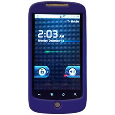 Imagem de Amzer 86570 Capa rígida de cristal de encaixe azul emborrachado para Google Nexus One PB99100 / HTC Nexus One