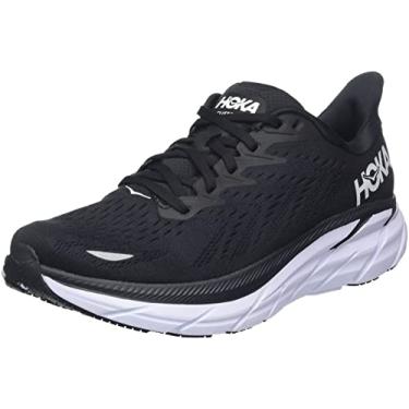 Imagem de HOKA ONE ONE Clifton 8 Tênis masculino, Preto/branco, 10