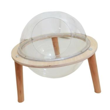 Imagem de Generic Cápsula espacial Cama para gatos Rede para gatos Todas as estações Condomínio Casa Estável Brincando Cúpula de acrílico Cama para gatinhos para