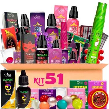 Imagem de Kit 51 Produtos Funcional Uso Pessoal Ou Revenda Sex Shop - Top Gel