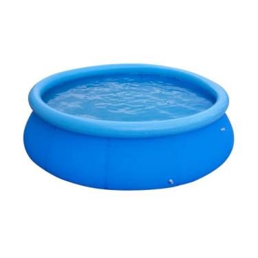 Imagem de Piscina Inflável De Plástico Redonda Portátil Compacta 2490 Litros Com Borda No Quintal Para Adulto Criança Infantil