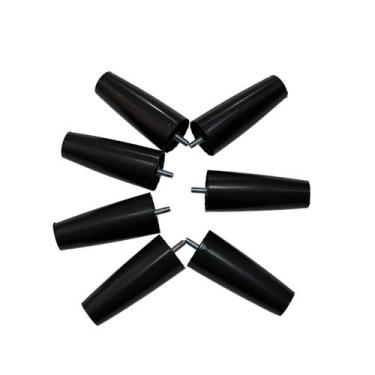 Imagem de Kit com 7 Pés Box Cônico (Com Parafuso) P/ Sofá e Cama Box - Araplast