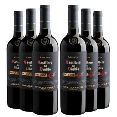 Imagem de KIT 6 Vinhos Casillero del Diablo Intense Red, 750ml